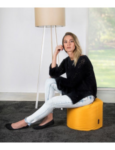 Pouf rond tissu - 330 g/m² - 11 coloris