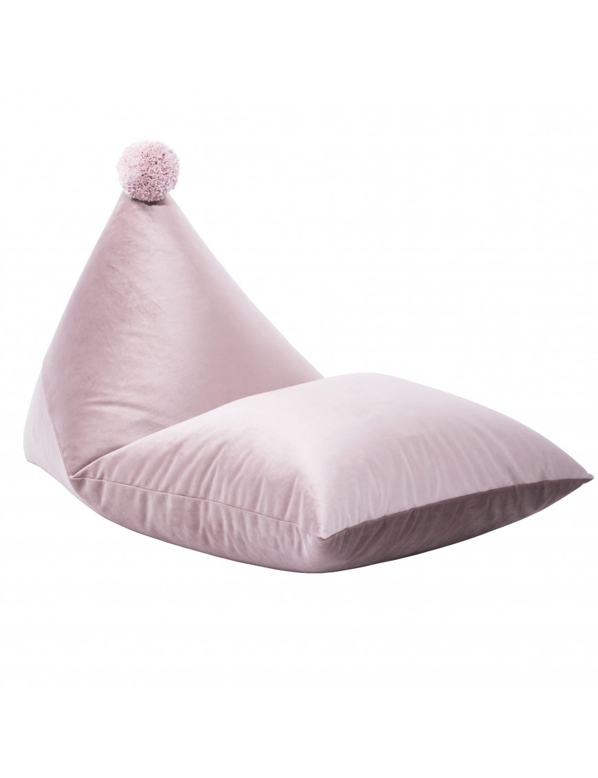 Pouf berlingot avec pompon - 80 x 120cm - 7 coloris