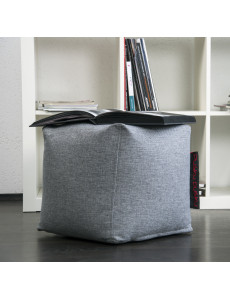 Pouf cube tissu - 305 g/m² - 4 coloris