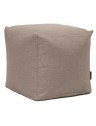Pouf cube tissu - 320 g/m² - 4 coloris