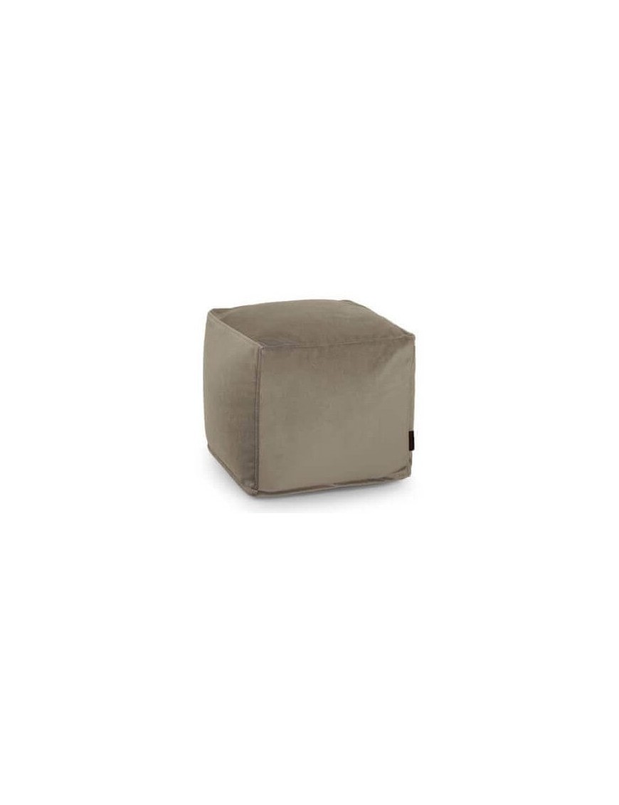 Pouf cube velours - 440 g/m² - 11 coloris