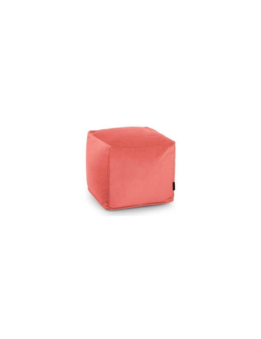 Pouf cube velours - 440 g/m² - 11 coloris