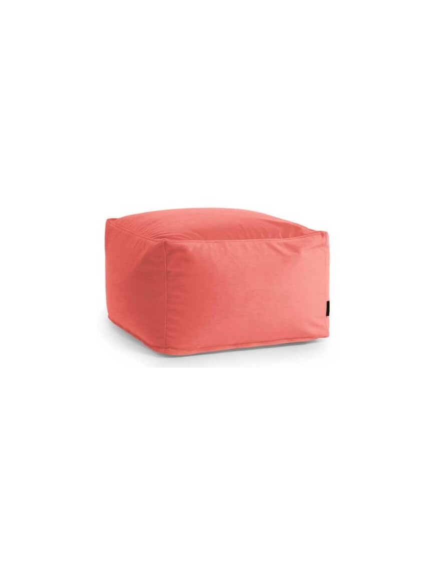 Pouf carré velours - 440 g/m² - 11 coloris