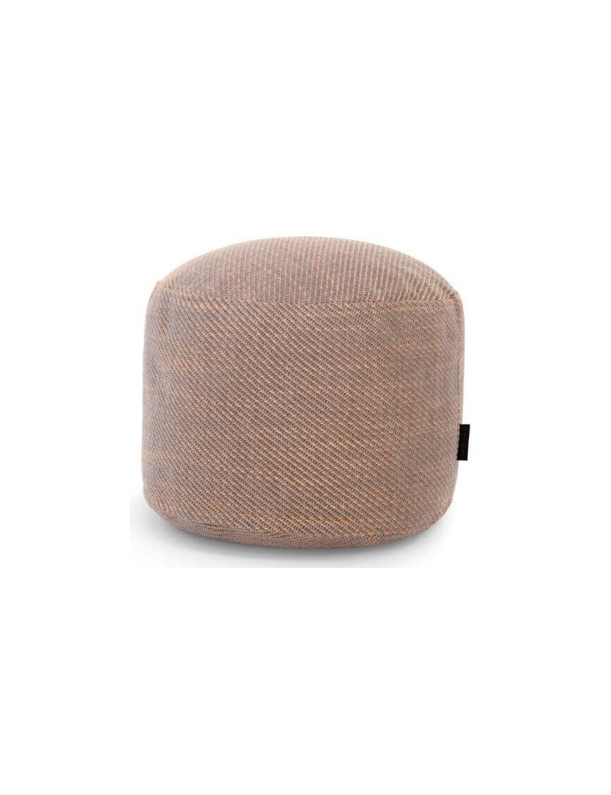 Pouf rond côtelé - 432 g/m² - 3 coloris