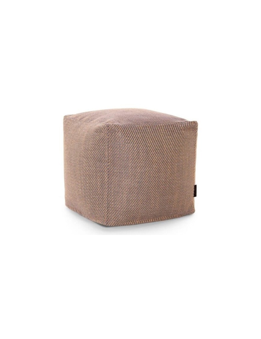 Pouf cube côtelé - 432 g/m² - 3 coloris