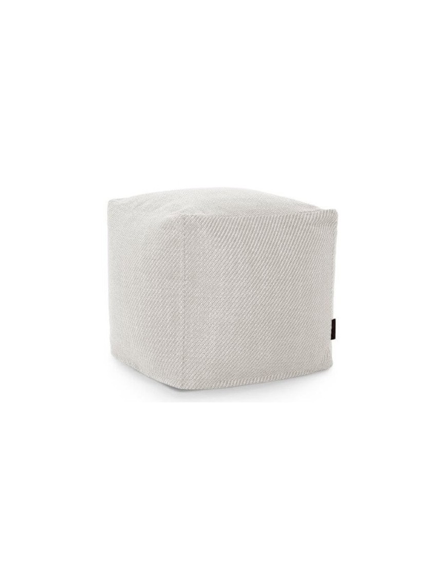 Pouf cube côtelé - 432 g/m² - 3 coloris