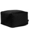 Pouf carré velours matelassé - 615 g/m² - 4 coloris