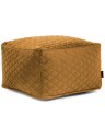 Pouf carré velours matelassé - 615 g/m² - 4 coloris