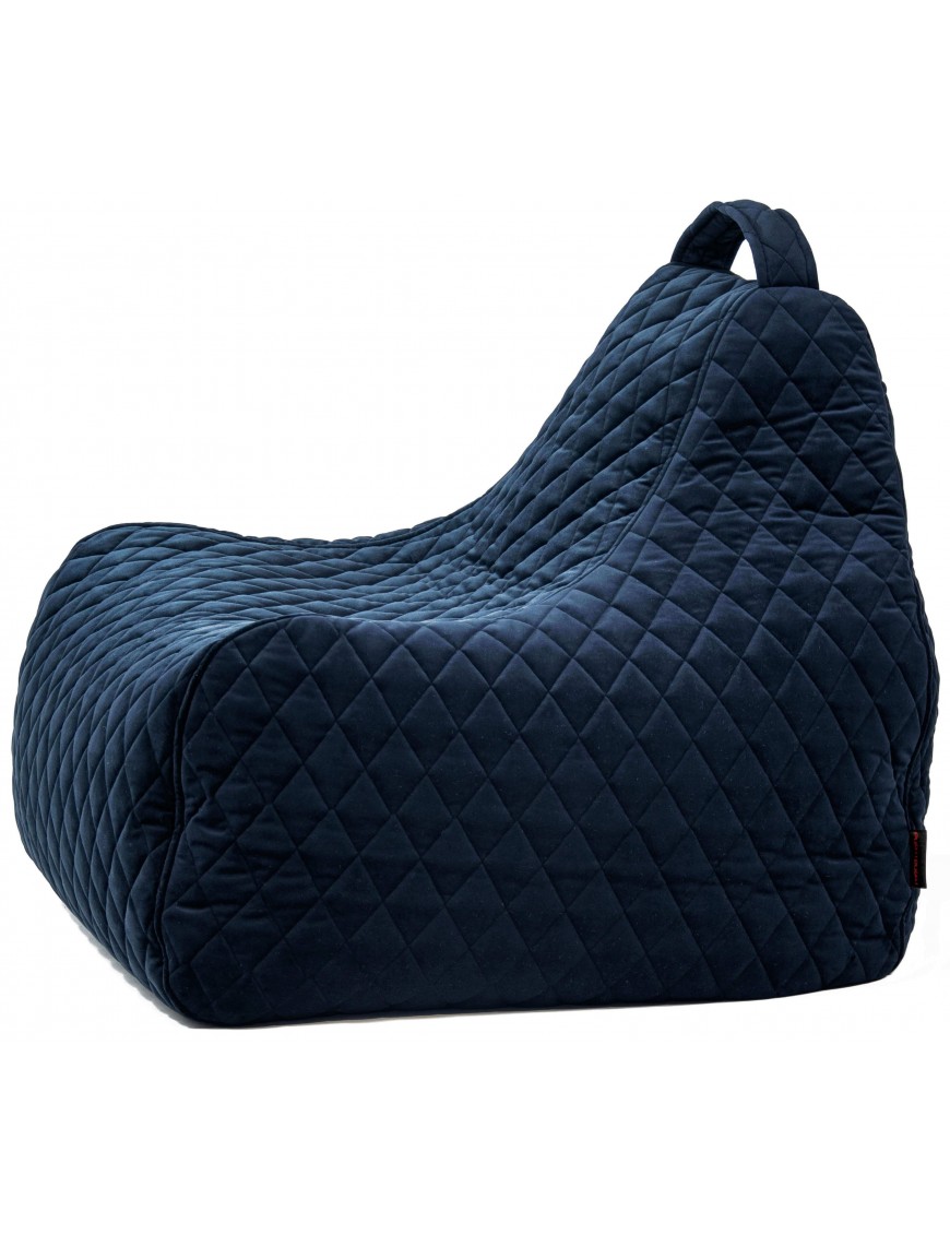 Pouf poire velours matelassé - 615 g/m² - 4 coloris