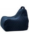Pouf poire velours matelassé - 615 g/m² - 4 coloris