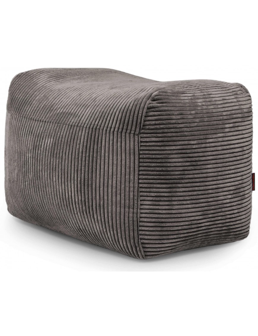 Pouf velours côtelé - 380 g/m² - 9 coloris