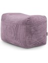 Pouf velours côtelé - 380 g/m² - 9 coloris