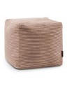 Pouf cube velours côtelé - 380 g/m² - 7 coloris
