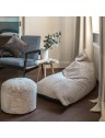 Pouf berlingot velours côtelé - 380 g/m² - 7 coloris