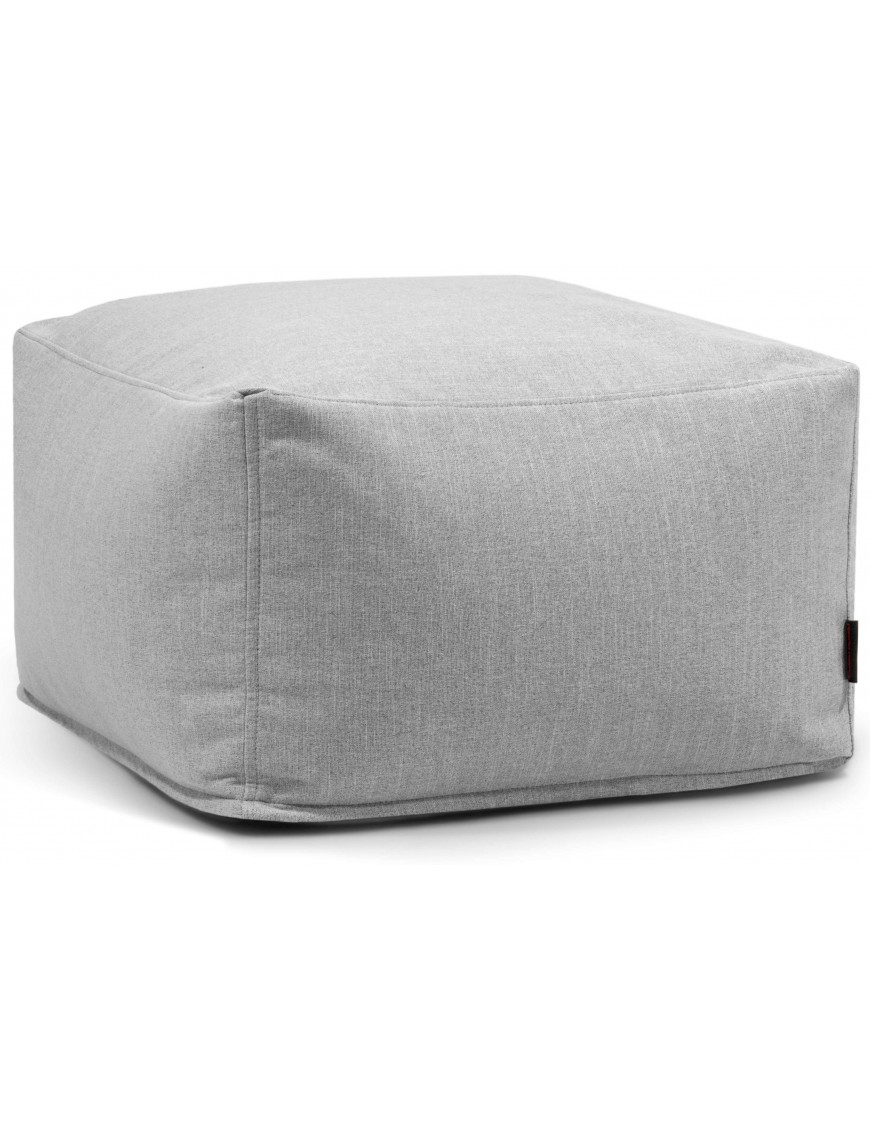Pouf carré tissu recyclé - 370 g/m² - 4 coloris