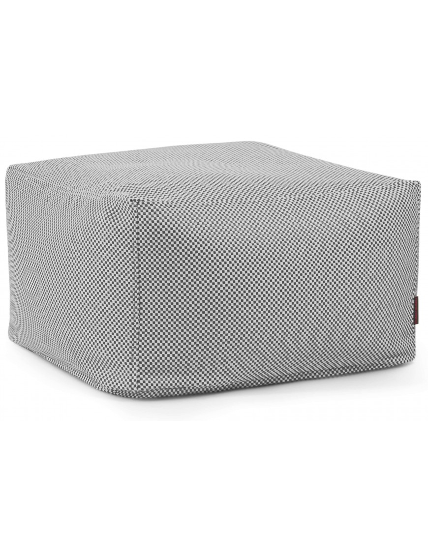Pouf carré bicolore hydrofuge - 450 g/m² - 12 coloris
