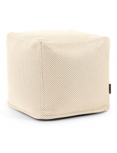 Pouf cube bicolore hydrofuge - 450 g/m² - 12 coloris