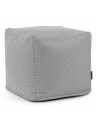 Pouf cube bicolore hydrofuge - 450 g/m² - 12 coloris