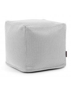 Pouf cube bicolore hydrofuge - 450 g/m² - 12 coloris