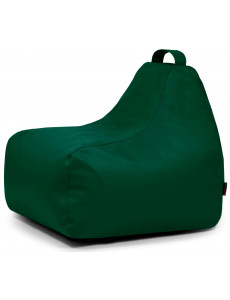 Pouf poire enfant simili cuir vert