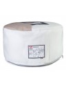 Pouf en voile bateau et lin - N°5 - 54 x 26cm