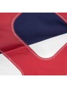 Pouf voile bateau et tissu - N°8 - 54 x 26cm