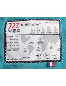 Pouf XXL voile bateau et tissu - N°837 - 140cm