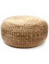 Pouf en jacinthe d'eau - D80 x H30cm