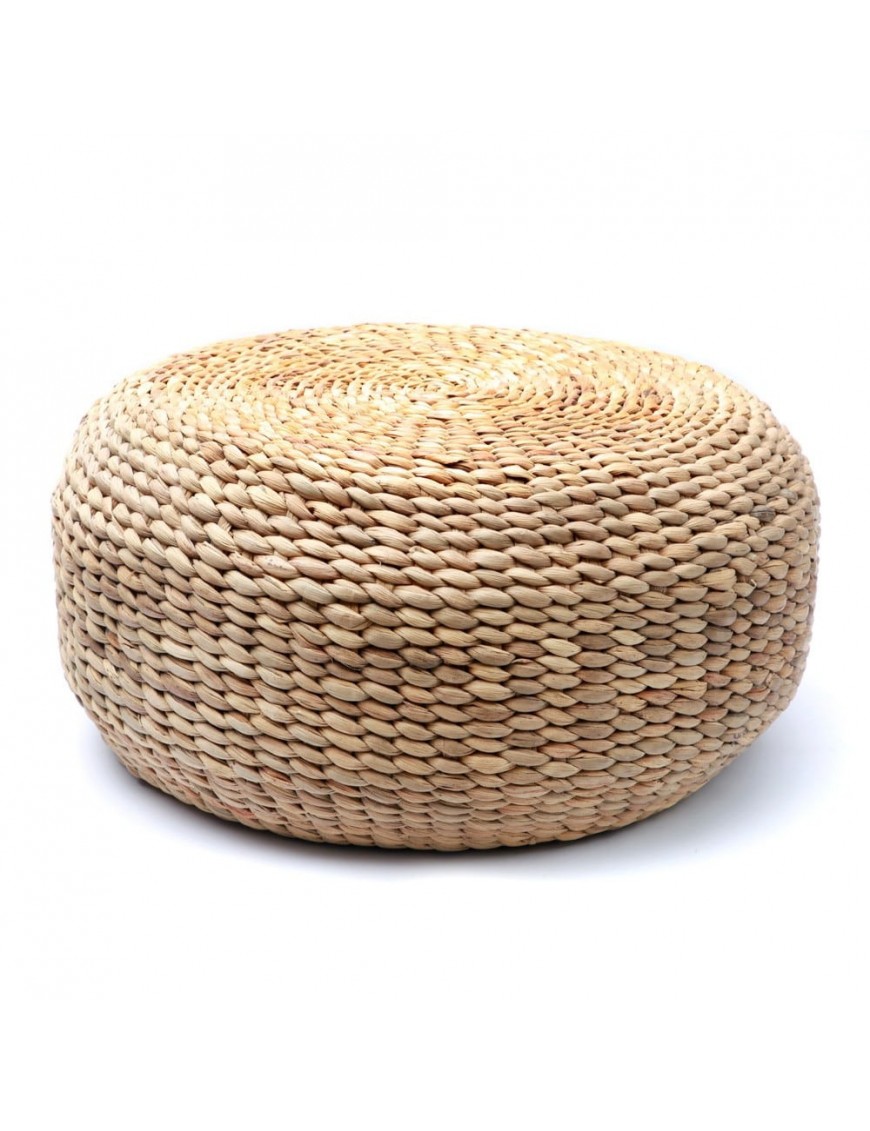 Pouf en jacinthe d'eau - D60 x H30cm