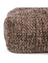 pouf carré en coton tacheté