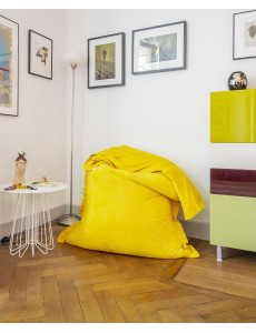 Pouf XXL en velours - 125 x 175cm - 5 coloris