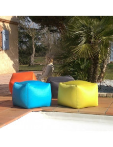 Pouf cube - 40 x 40cm - 4 coloris