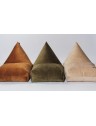 Pouf berlingot en velours - 60 x 120cm - 6 coloris