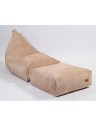 Pouf berlingot en velours - 60 x 120cm - 6 coloris