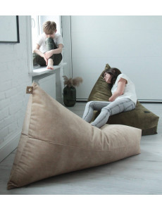 Pouf berlingot en velours - 60 x 120cm - 6 coloris