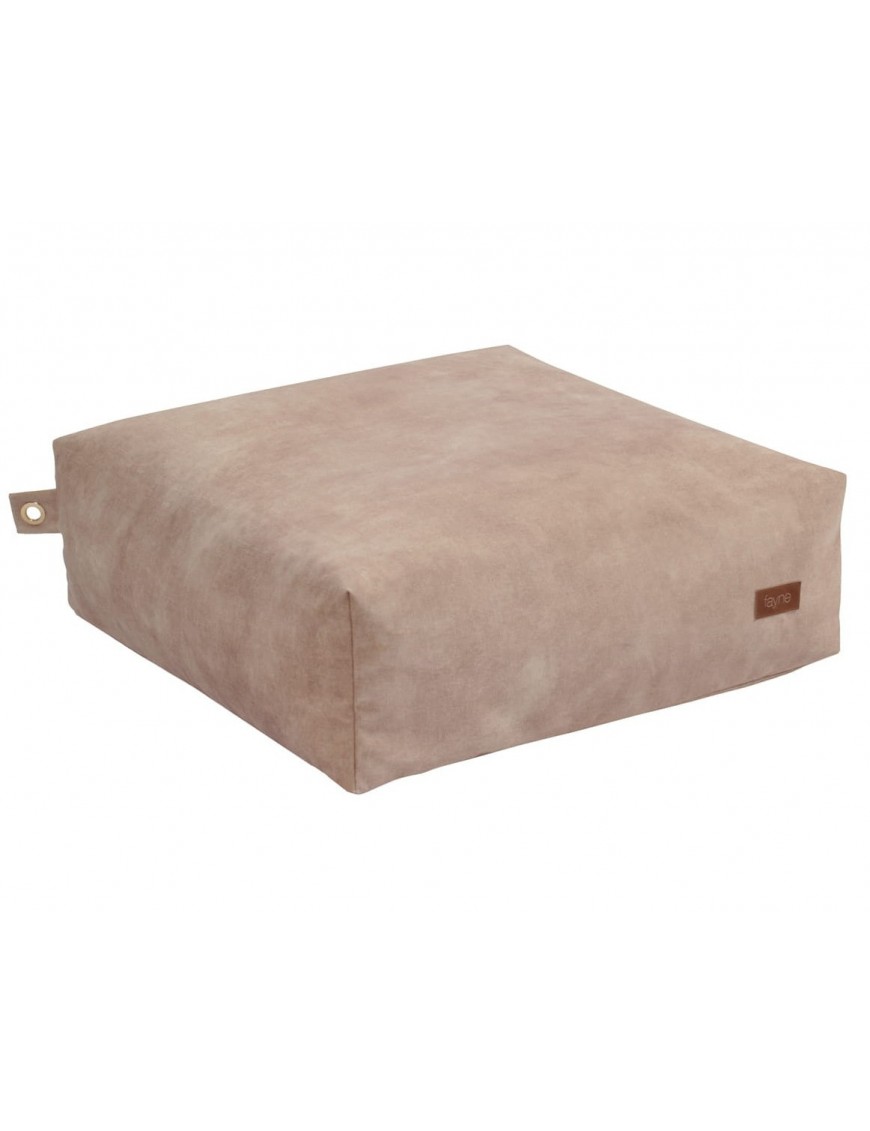 Pouf carré en velours - 60 x 60cm - 6 coloris