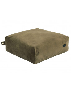 Pouf carré en velours - 60 x 60cm - 6 coloris