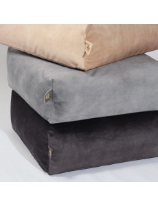 Pouf carré en velours - 60 x 60cm - 6 coloris