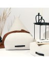 Pouf berlingot bouclette - 80 x 140cm
