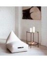 Pouf berlingot bouclette - 80 x 140cm