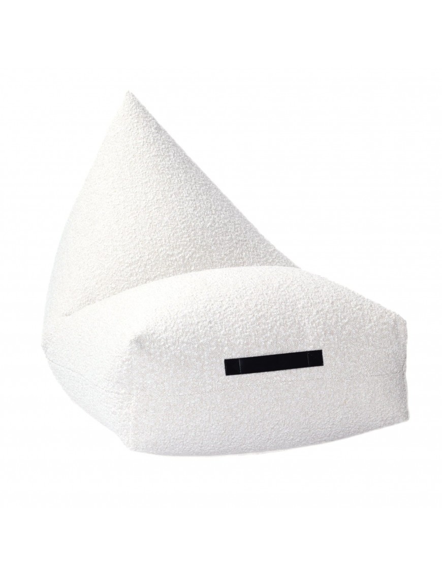 Pouf berlingot bouclette - 80 x 140cm
