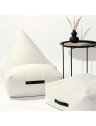 Pouf carré à bouclette - 60 x 60cm