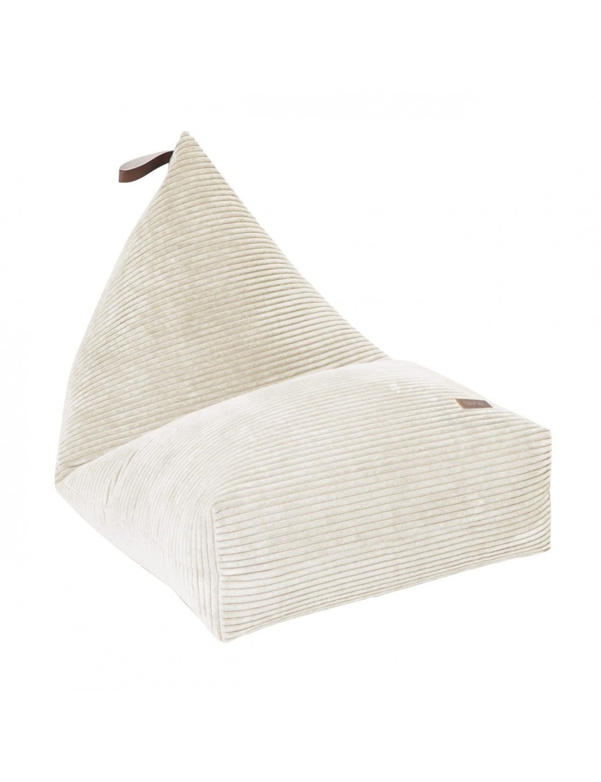 Pouf berlingot velours côtelé - 60 x 120cm - 3 coloris