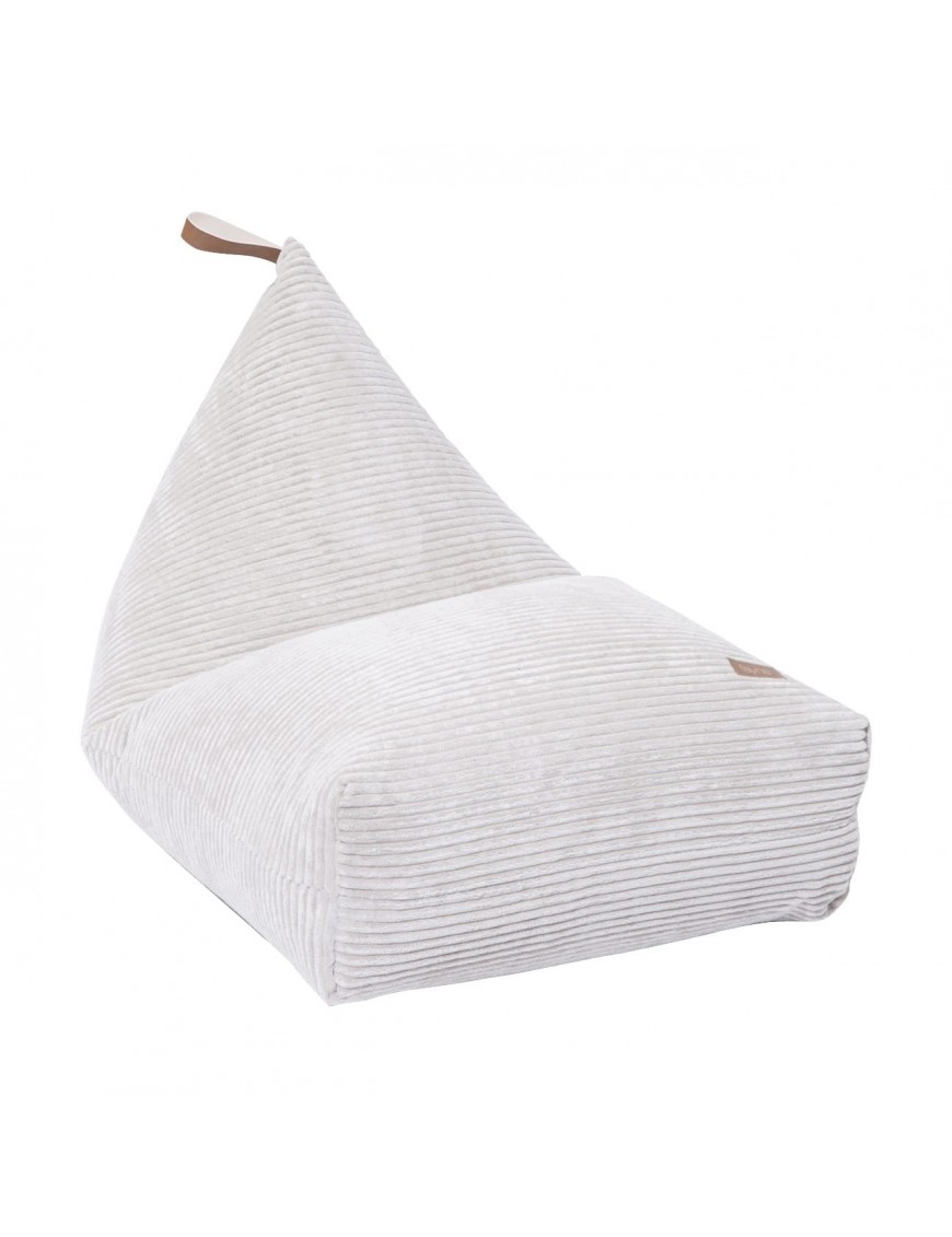 Pouf berlingot velours côtelé - 60 x 120cm - 3 coloris