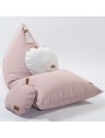 Pouf berlingot tissu - 80 x 120cm - 4 coloris