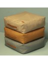 Pouf carré Oxford - 60 x 60cm - 2 coloris