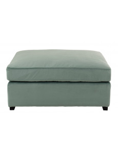 Pouf sur pieds en velours - 95 x 80cm