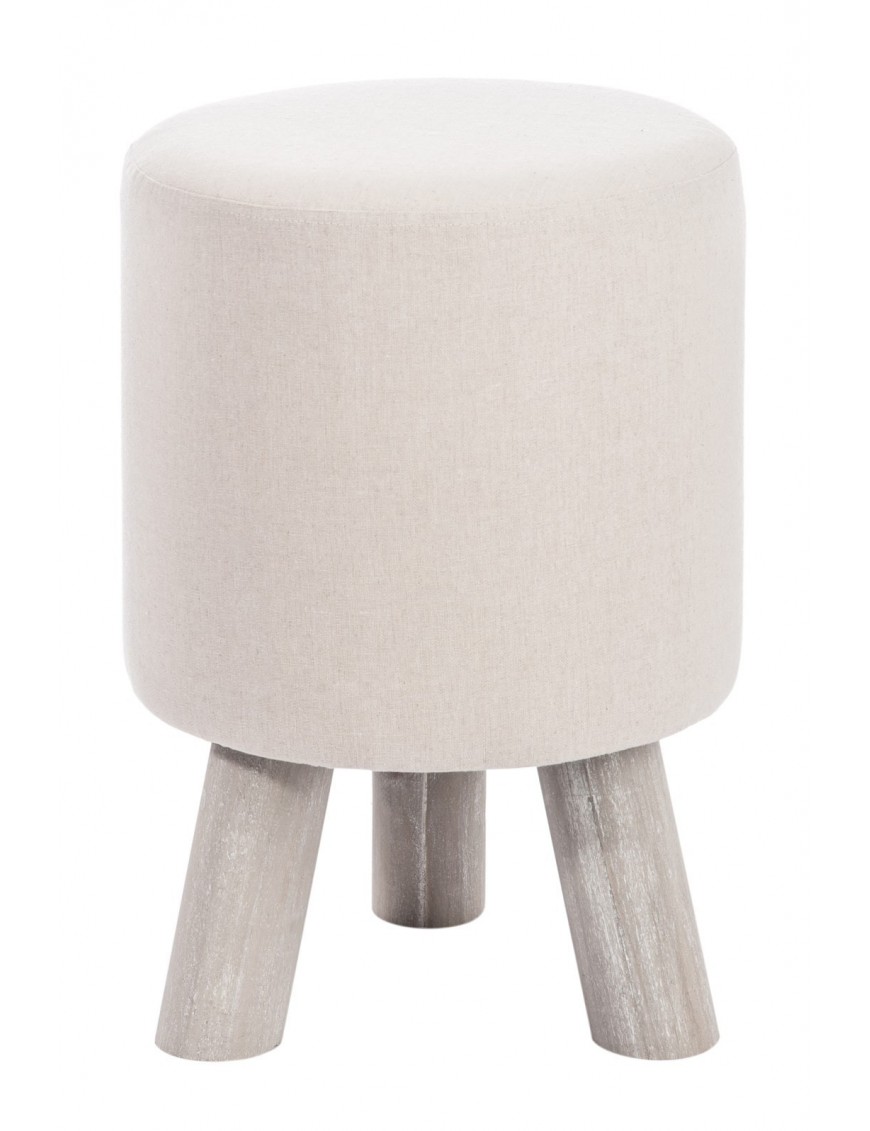 Pouf sur pieds - L30 x P30 x H44