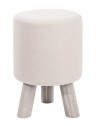 Pouf sur pieds - L30 x P30 x H44