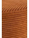 Pouf haut en velours côtelé - Cuivre - D38,5 x H52cm